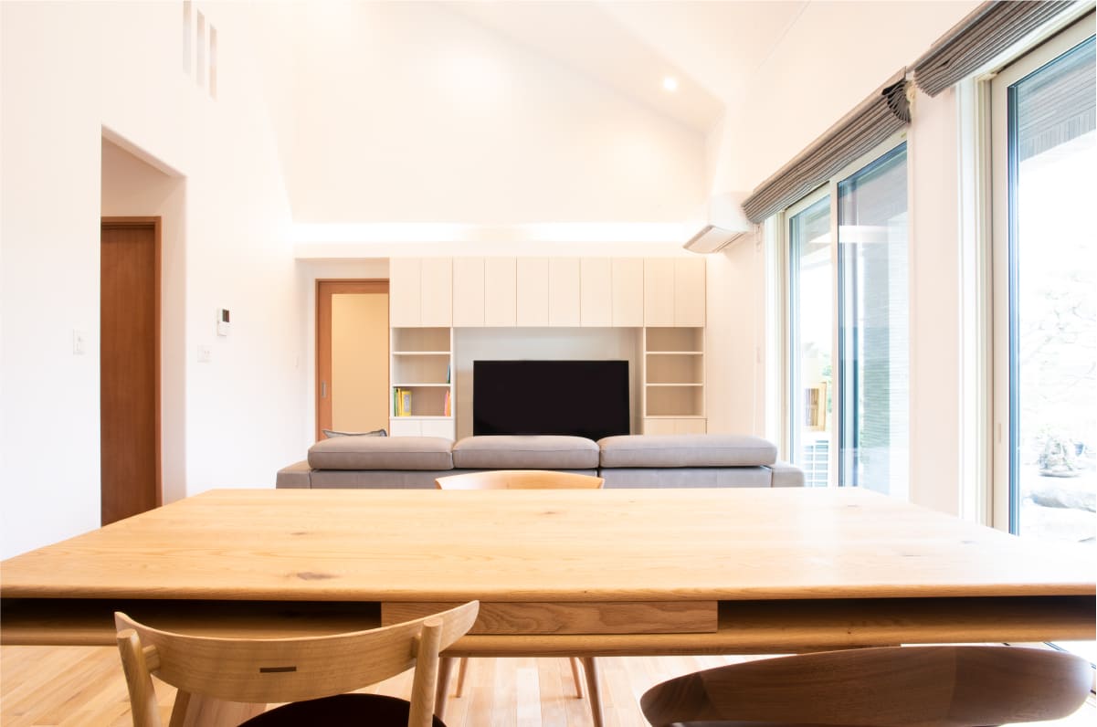 木を基調としたリビング