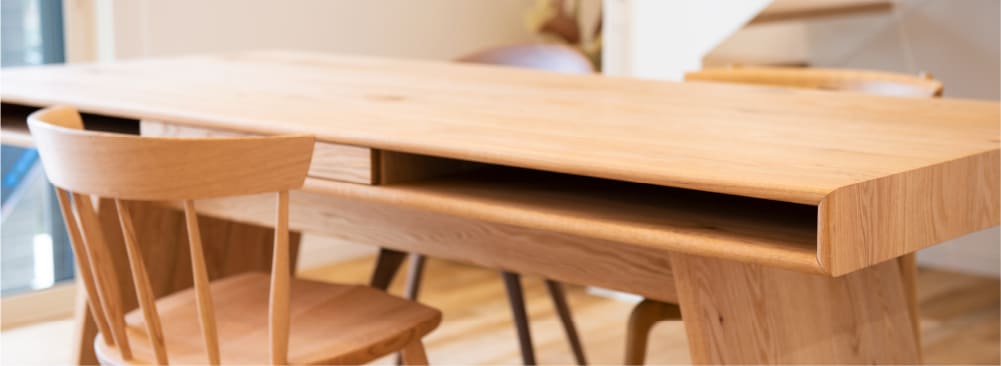 三枡建設が建てた家のリビング